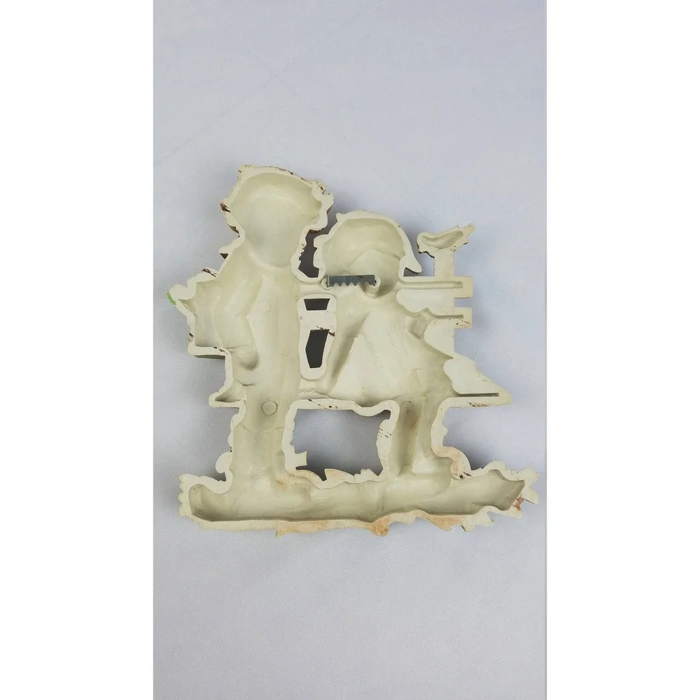 Vintage Homco wall decor two kids sitting on‎ bench children cottagecore ranch